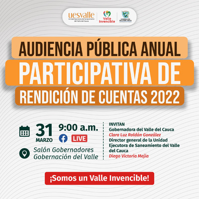 Audiencia Pública Participativa de Rendición de Cuentas vigencia 2022